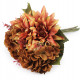  Umelá kytica chryzantéma, hortenzia, 1 zvaz, oranžová